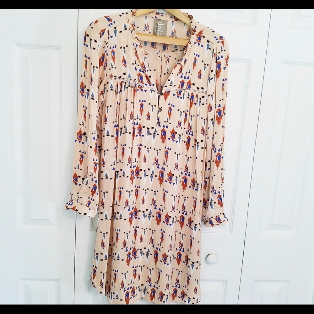 Anthropologie Dolan Aztec Wanderlust Shirt Dress S